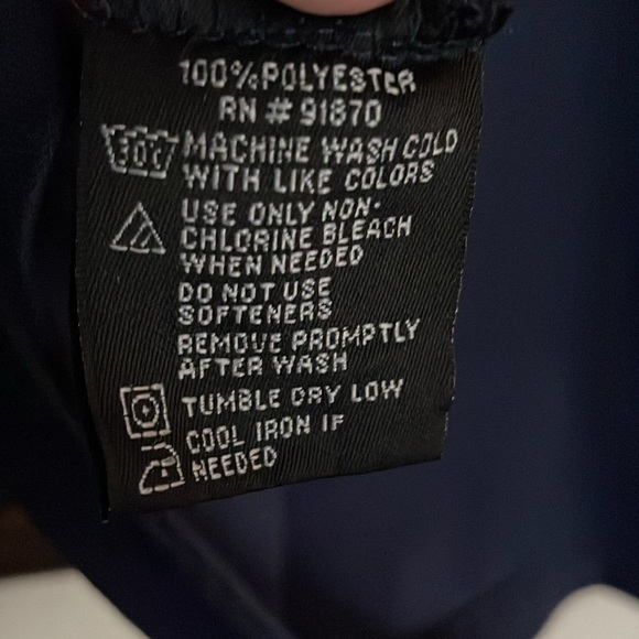 Men’s size large luxury performance Lone Cypress by Pebble Beach navy blue shirt - Picture 7 of 8